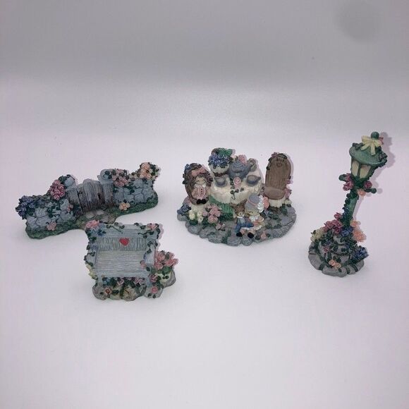 Ivy & Innocence Vintage 1997 4 Piece Lot First Edition Numbered Garden Floral - Picture 1 of 16